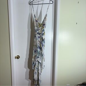 Elegant Floral High Low Dress